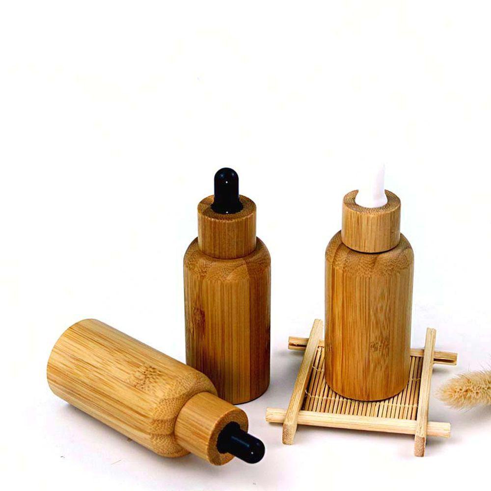 MOCHO Lọ Gỗ Đựng Tinh Dầu / Mỹ Phẩm DIY Có Ống Nhỏ Giọt Tiện Lợi