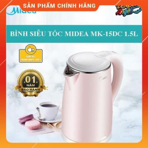 [Mã SKAMPUSHA7 giảm 8% đơn 250k]Bình siêu tốc MIDEA MK-15DC PINK 1.5L chinh hãng (vthm9) Huy Anh