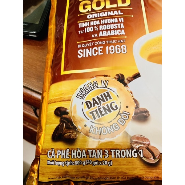 CÀ PHÊ VINACAFE SỮA ĐÁ 800g (40 gói x20g) COFFEE 3 TRONG 1 GÓI LỚN | BigBuy360 - bigbuy360.vn