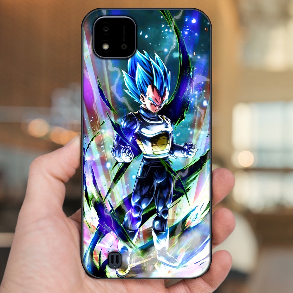 Ốp lưng Realme C11 2021, C20 viền đen in hình Vegeta Dragon Ball