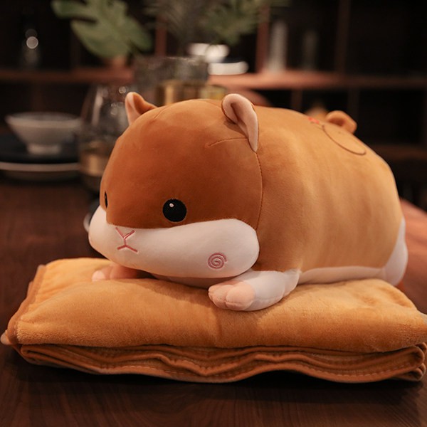 Gấu Bông Chuột Hamster (50cm---75cm) Vải Miniso Siêu Mịn, An Toàn Cho Bé