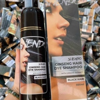Shendo hair - Dầu gội nhuộm tóc phủ bạc nhân sâm, phủ đen tóc phủ nâu tự nhiên số 1 Nhật Bản 500ml