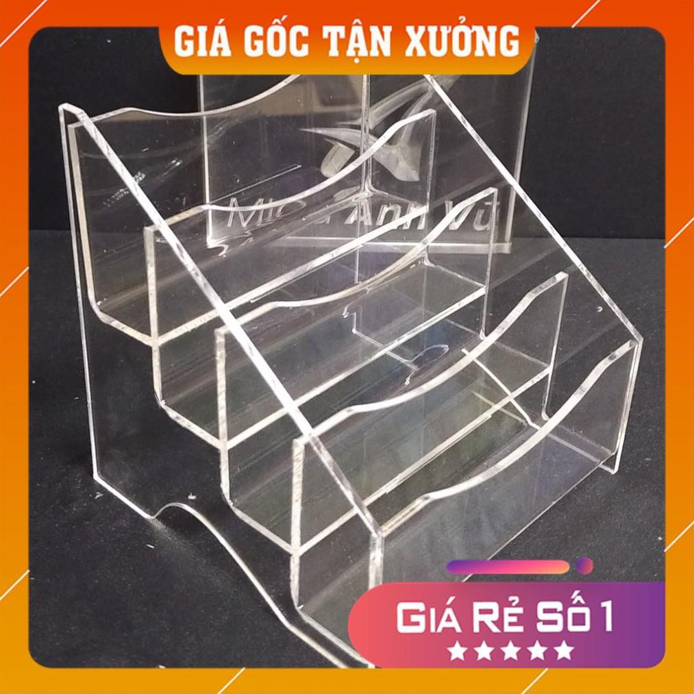 [Giá Gốc Tận Xưởng] Hộp đựng danh thiếp 4 ngăn mica trong