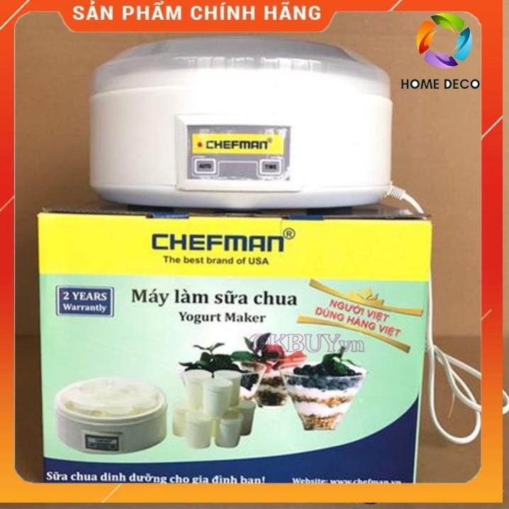 💖FREESHIP💖 Máy làm sữa chua 8 cốc thủy tinh Chefman CM-302 cao cấp CHÍNH HÃNG-HOME DECOR