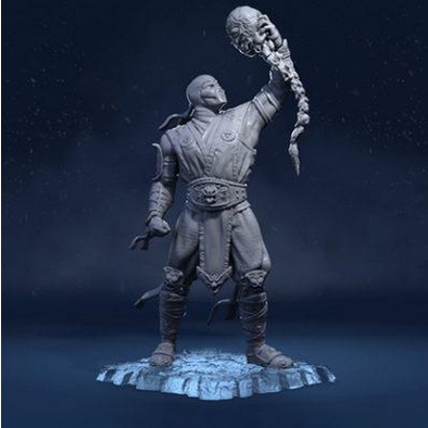 [Dịch Vụ In 3d] Mô Hình Sub Zero Mortal Kombat  Bằng Chất Liệu Nhựa Resin - Cao 18cm
