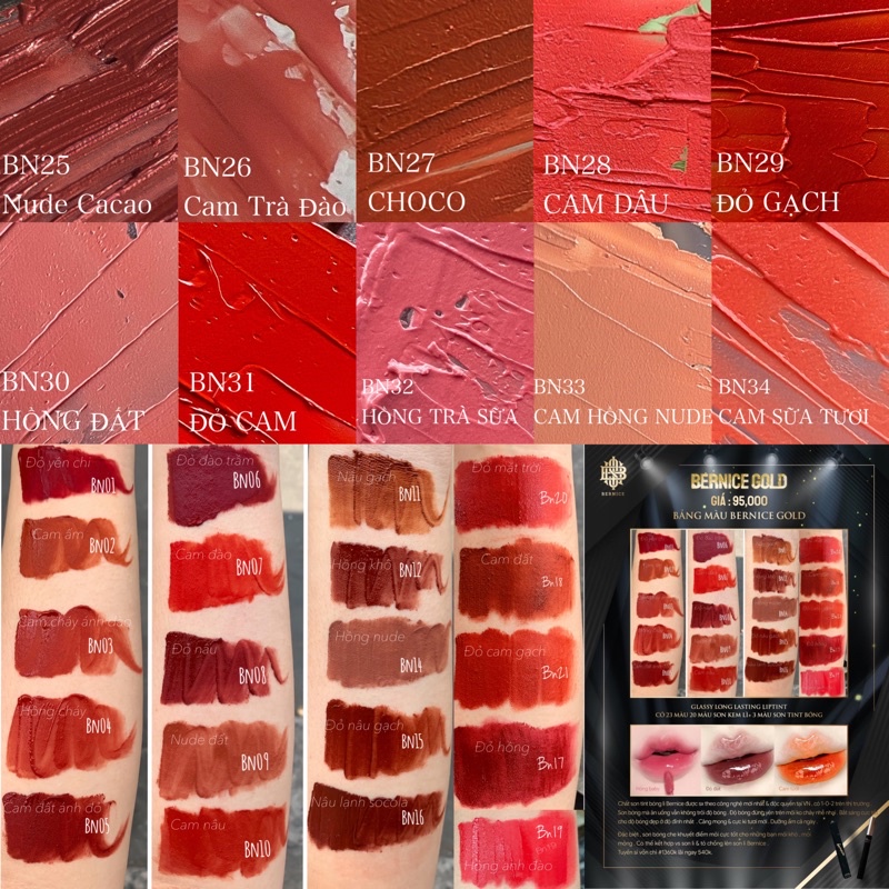 💥Son Kem Lì BERNICE Phiên Bản 2022💥 HÀNG CHÍNH HÃNG VN 100%