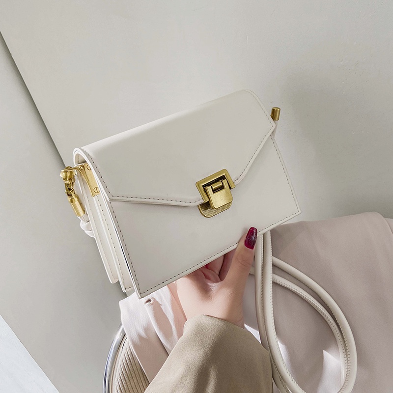 Túi đeo chéo đeo vai nữ da dáng vuông có khóa cao cấp công sở thời trang Alicehousee QH0007