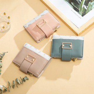 Ví/bóp nữ mini đựng tiền cầm tay hoạ tiết xinh xắn nhiều ngăn Prettyzys chính hãng chất da PU cực bền thời trang cao cấp