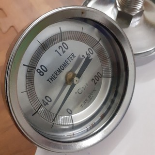 Đồng hồ đo nhiệt độ cơ inox từ 0 đến 200 độ C - DAEWON Hàn Quốc (Chân sau)
