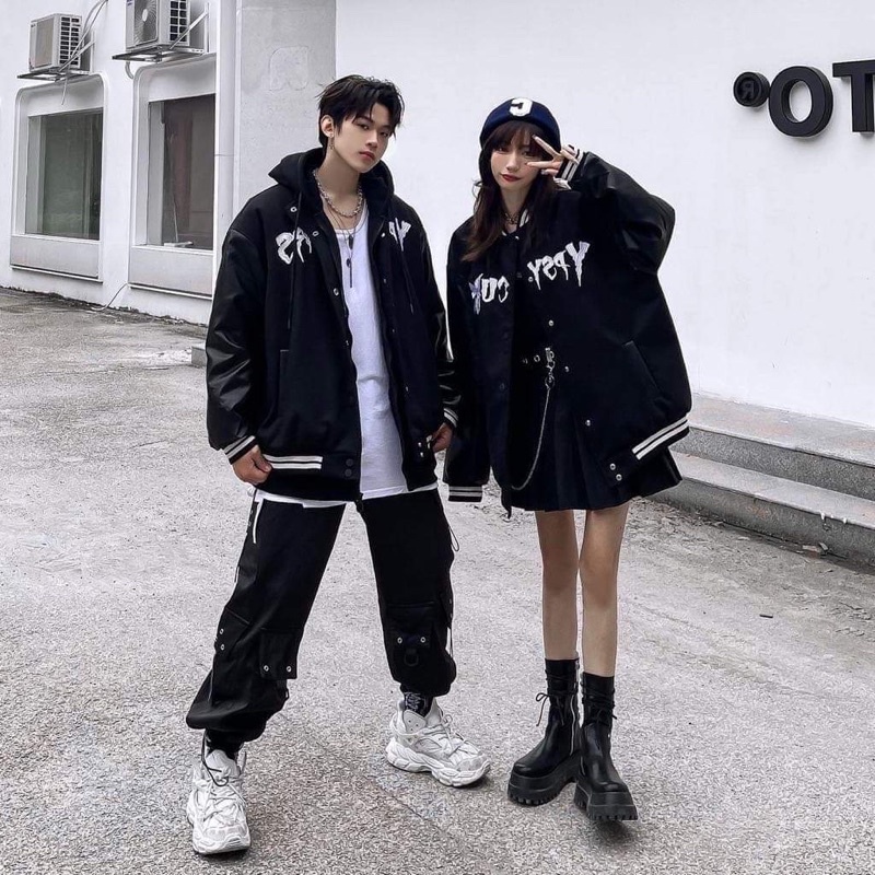 Áo khoác nỉ PSY tay da HD12