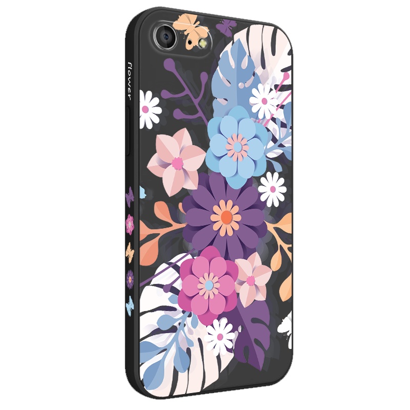 Ốp Điện Thoại Silicon Dẻo Họa Tiết Hoa Tinh Tế Cho IPhone 8 7 6 6S Plus SE 2020