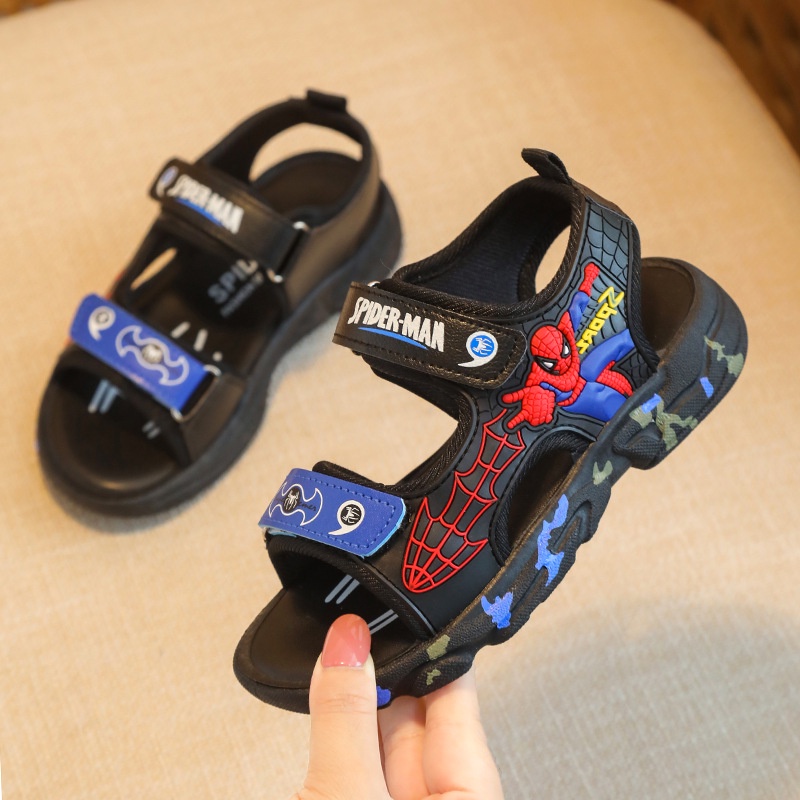 Sandal Bé Trai Dép Siêu Nhân Cho Bé Từ 3-12 Tuổi Dáng Thể Thao Quai Mềm Đế Êm Kháng Khuẩn Dép Cho Bé Trai D73