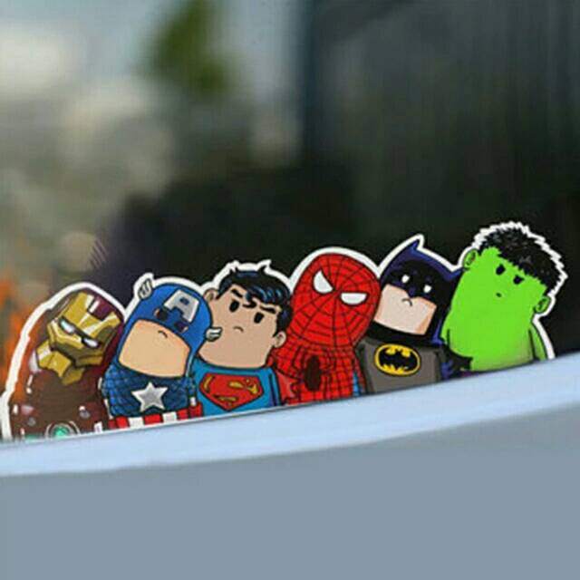 Sticker Dán Trang Trí Xe Hơi Hình Avenger Độc Đáo