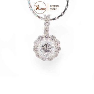 Dây chuyền bạc Ý 925 Thiên kim P2 cao cấp đính đá pha lê sang trọng ANTA Jewlery - ATJ5504-D