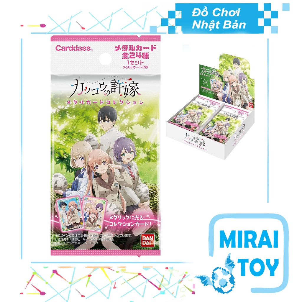 Thẻ bài sưu tập Metal Card Hôn thê cúc cu Kakkou no Iinazuke A Couple of Cuckoos Chính hãng
