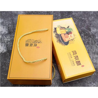 (Set 5 hộp) Hộp giấy đựng bánh dứa (23.5*11*5cm)