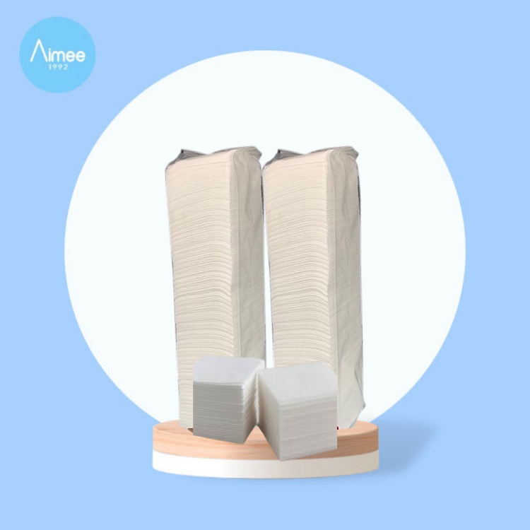 Bông Tẩy Trang - Giấy lau mặt Chuyên Dùng cho Spa 220 miếng [Aimee1992]