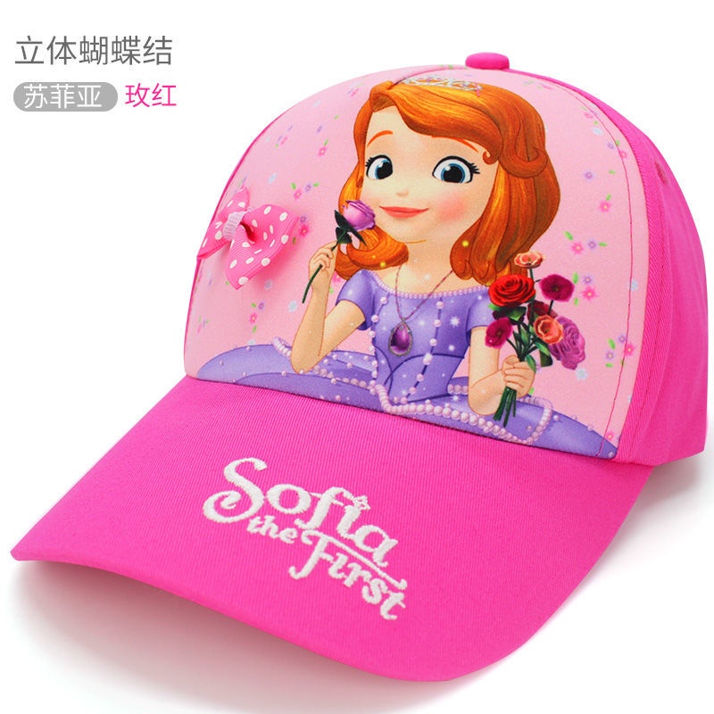 ♛Mũ Lưỡi Trai Họa Tiết Hoạt Hình Disney Dễ Thương Thời Trang Xuân Thu Cho Bé Gái