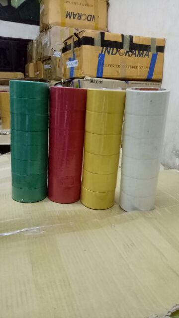 6 cuộn băng dính simili màu, băng keo dán gáy sách màu