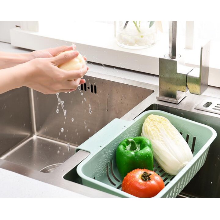 Giỏ, rổ kẹp bồn rửa chén đa năng có thể gắn tường TẶNG KÈM 2 MIẾNG DÁN - DMA store