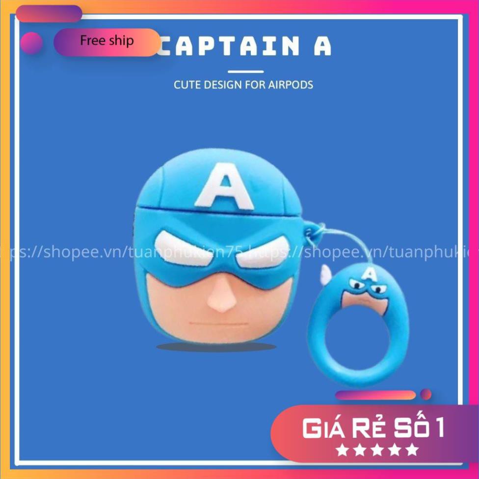 Airpods Case ⚡ Freeship ⚡ AVENGERS Case Tai Nghe Không Dây Airpods 1/ 2/ i12 - Châts Case Store