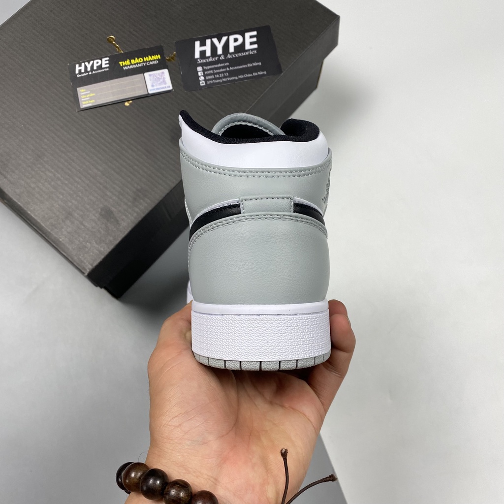 Giày Jordan 1 Mid Smoke Grey  - Hype Sneaker | Phiên bản 1:1 chuẩn.