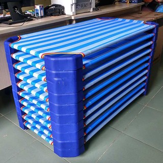 Giường lưới chân vuông to (loại 2 khung đỡ INOX căng mặt lưới) video trực tiếp