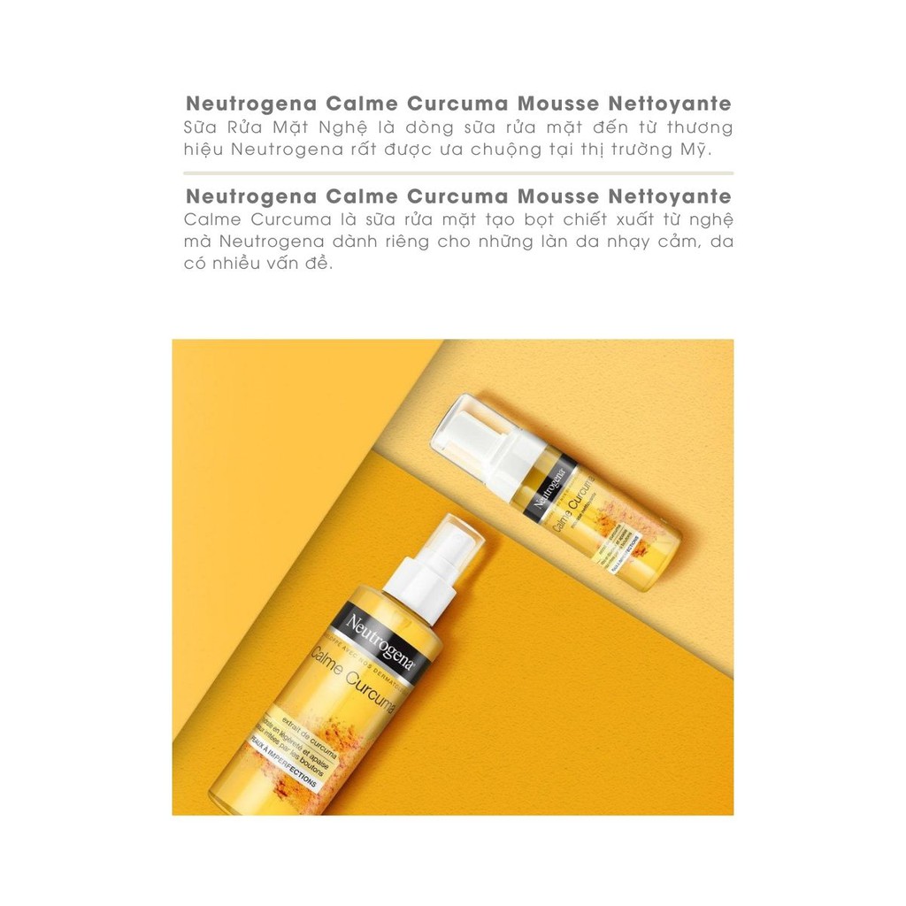 Sữa rửa mặt nghệ đánh bay mụn trứng cá dành cho da dầu Neutrogena Curcuma Clear,150ML | BigBuy360 - bigbuy360.vn