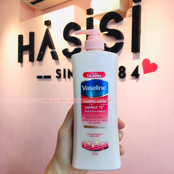 SỮA DƯỠNG THỂ VASELINE - Healthy White Perfect 10 AHA &amp; Pro Retinol