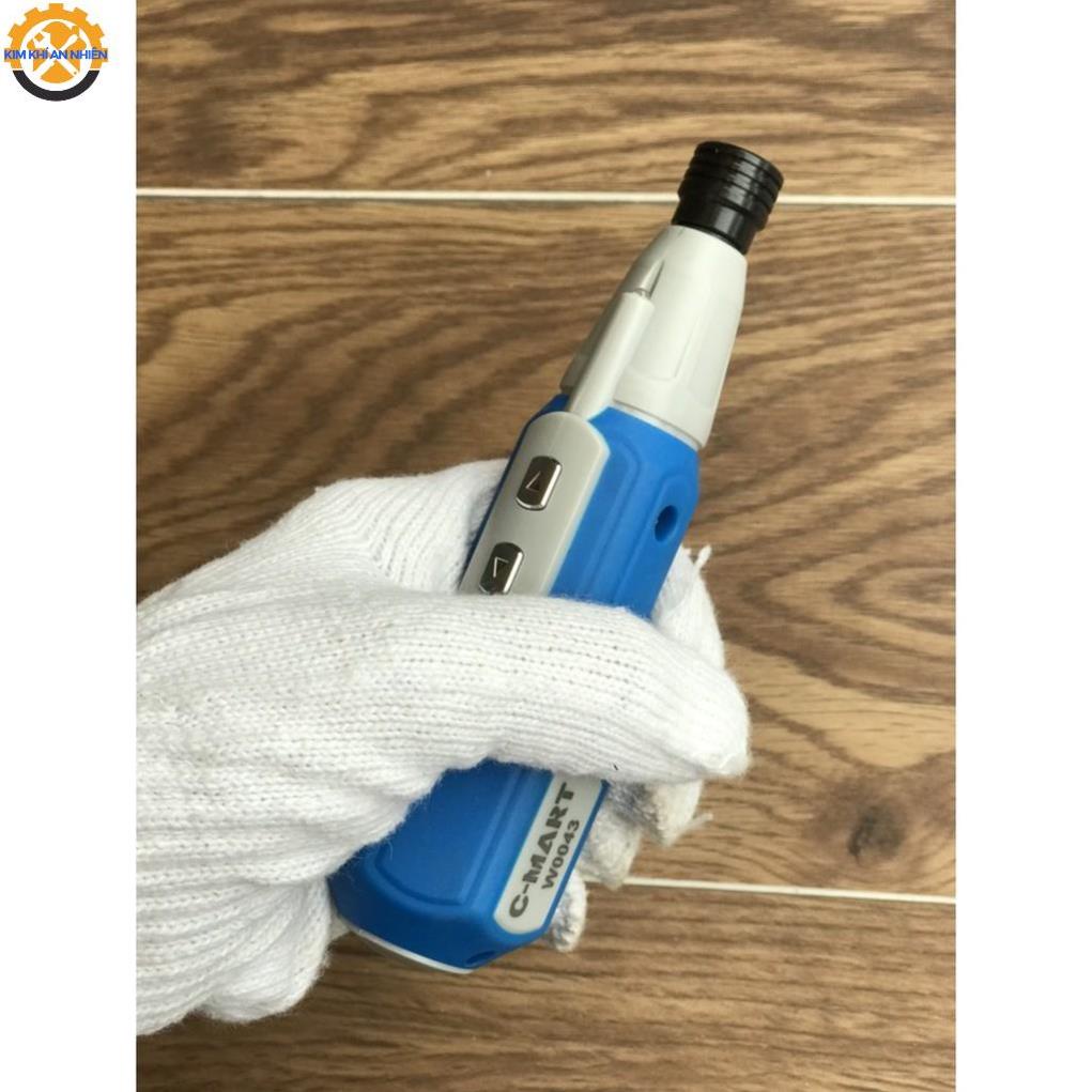 Máy vặn vít sửa máy tính, bo mạch điện tử sử dụng pin sạc chinh hãng Cmart W0043