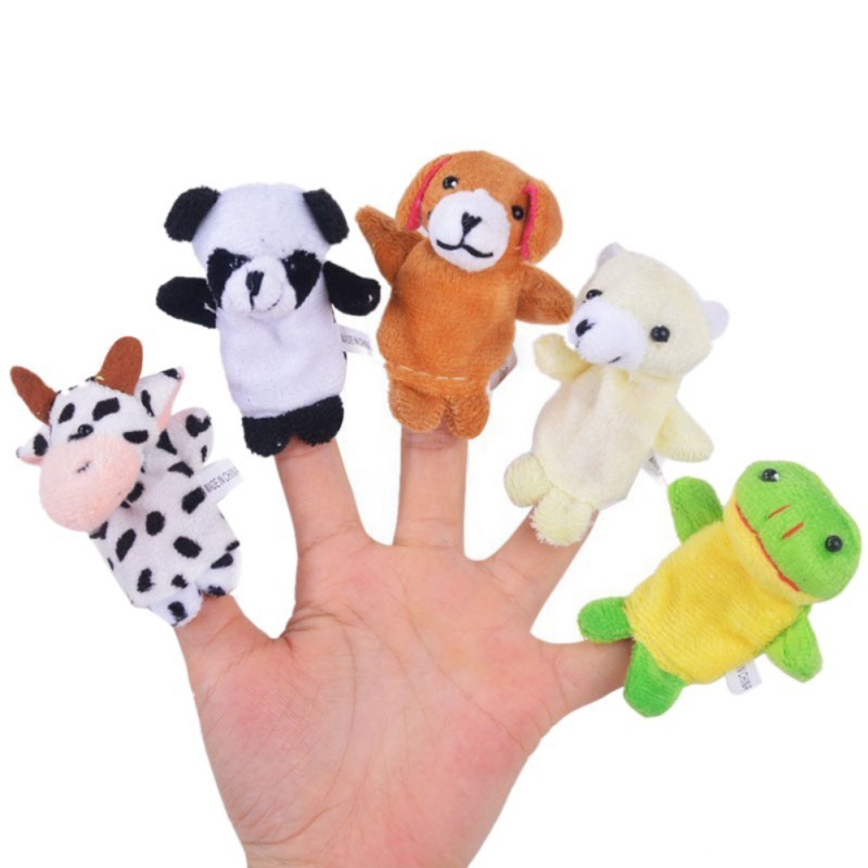 Set 10 Con Rối Ngón Tay Kiểu Dáng Động Vật Dễ Thương