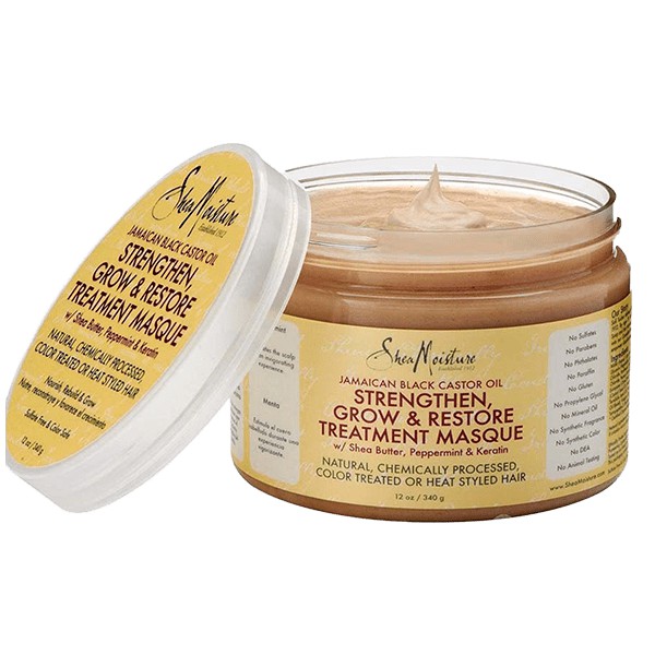 Bill US -  Mặt nạ tóc SheaMoisture Strengthen, Grow &amp; Restore Treatment Masque Jamaican Black Castor Oil Shea Moisture