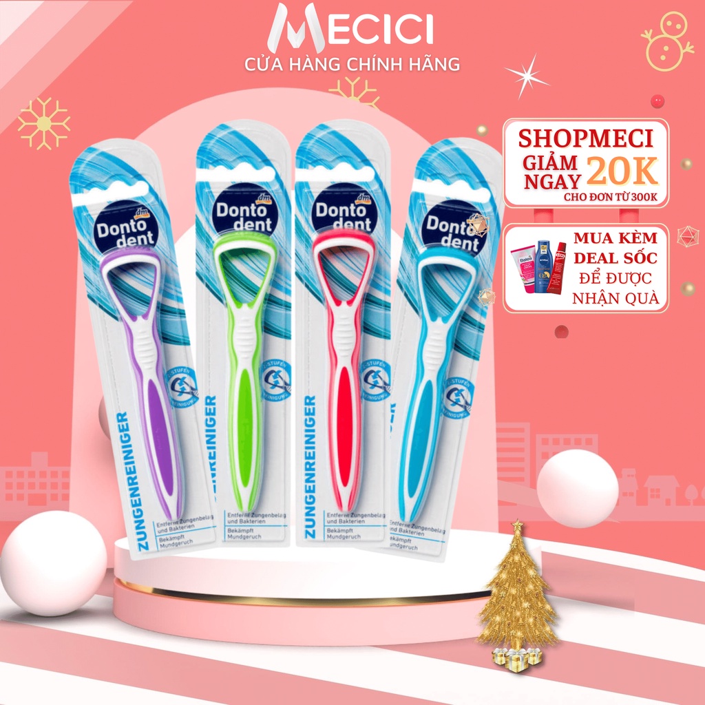 Dụng cụ cạo lưỡi Dontodent sạch mảng bám, vỉ 1 chiếc - Nội địa Đức