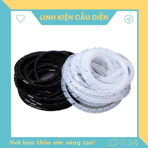 Dây Xoắn Ruột Gà Dây Đen từ 4mm đến 18mm ( Bọc dây điện)