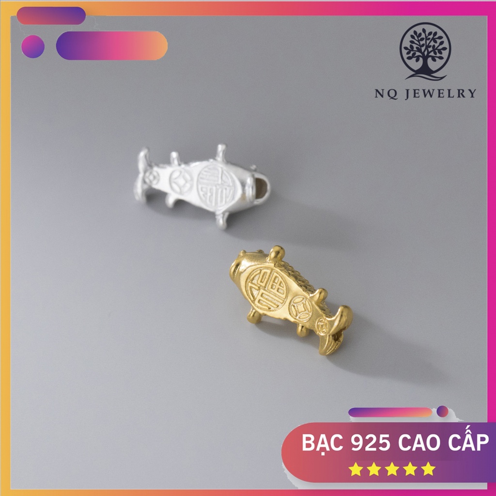 Charm S925 hình cá chép xỏ ngang