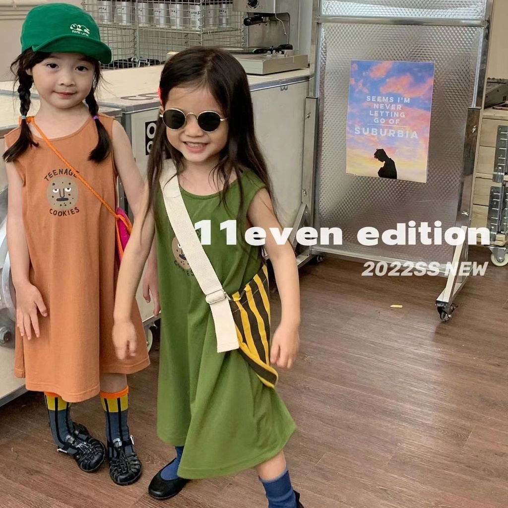 Đầm Thun Cotton Tay Ngắn Thoải Mái Thời Trang Mùa Hè Phong Cách Hàn Quốc Cho Nữ