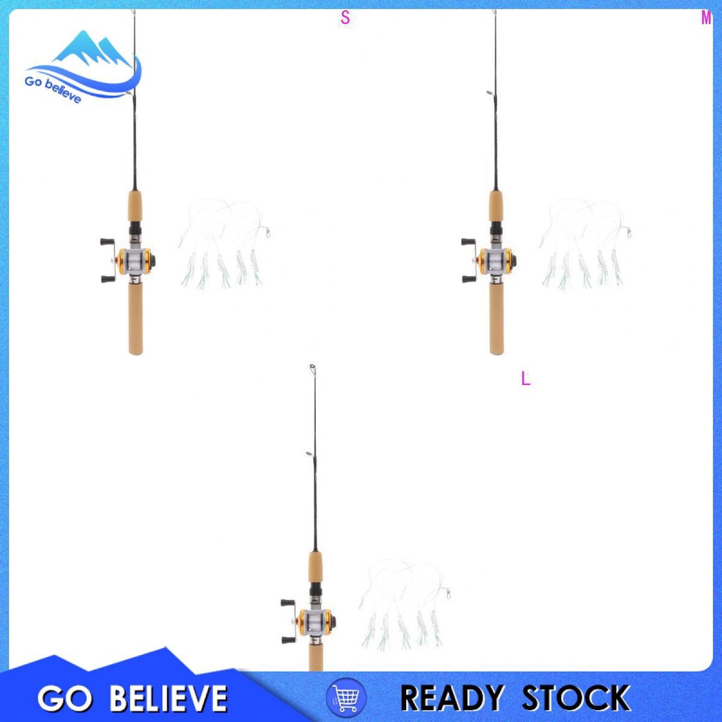 Cần Câu Mini 100m + Guồng Quay + Dây Câu