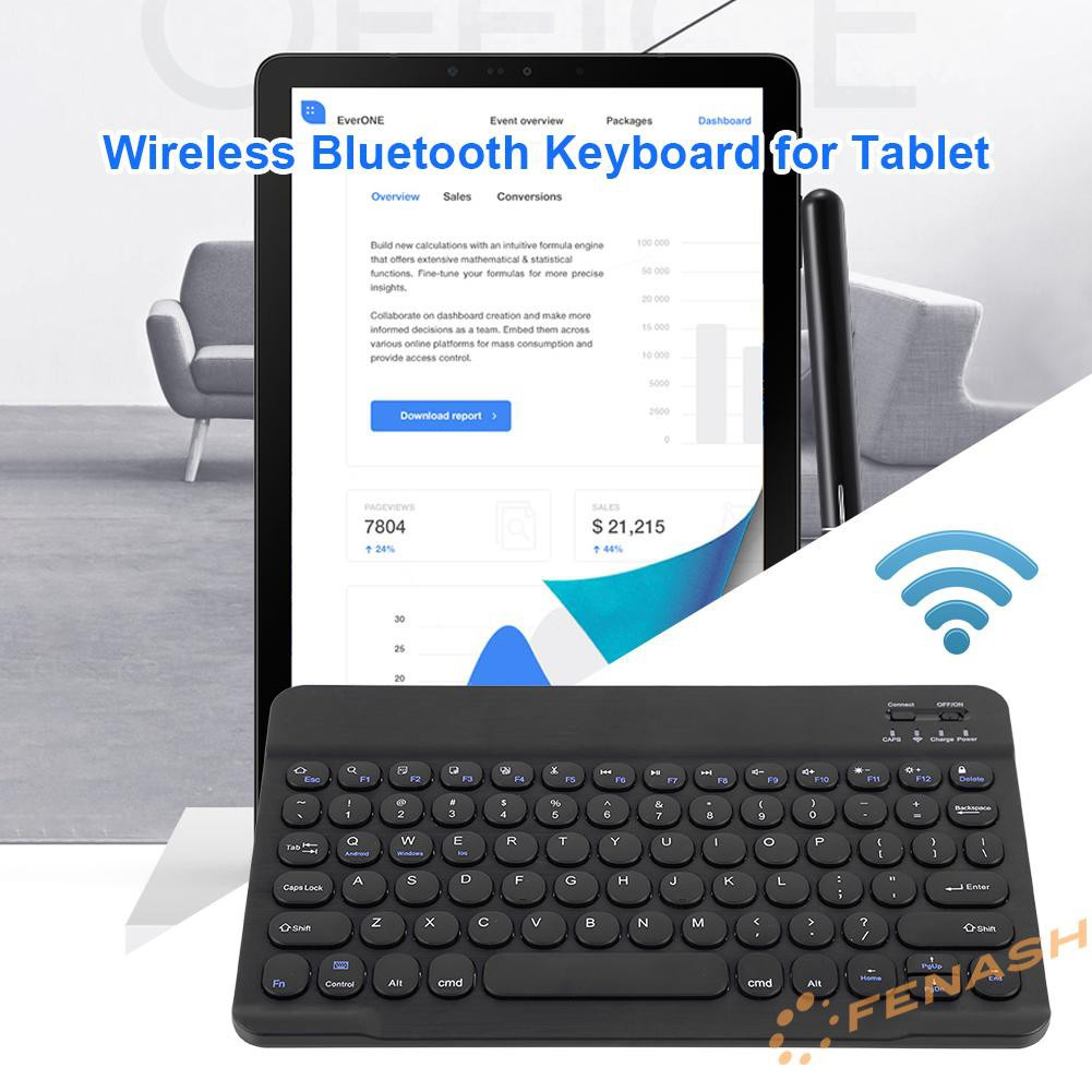 Bàn Phím Tròn Bluetooth Đa Năng Cho Ios Android Phone Tablet Pc