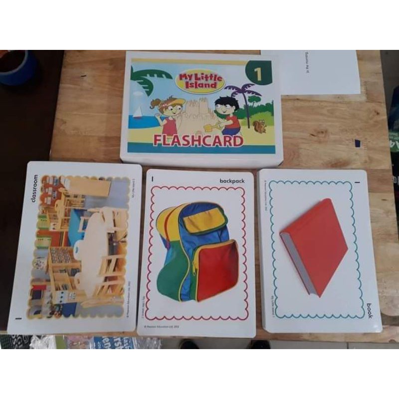 combo 3 Flashcard my little island 1,2 everybody up starter, 1