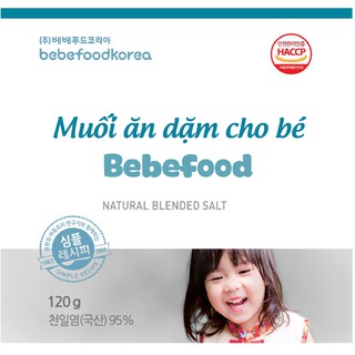 Muối ăn dặm cho bé Bebefood Hàn Quốc cho bé từ 9M+