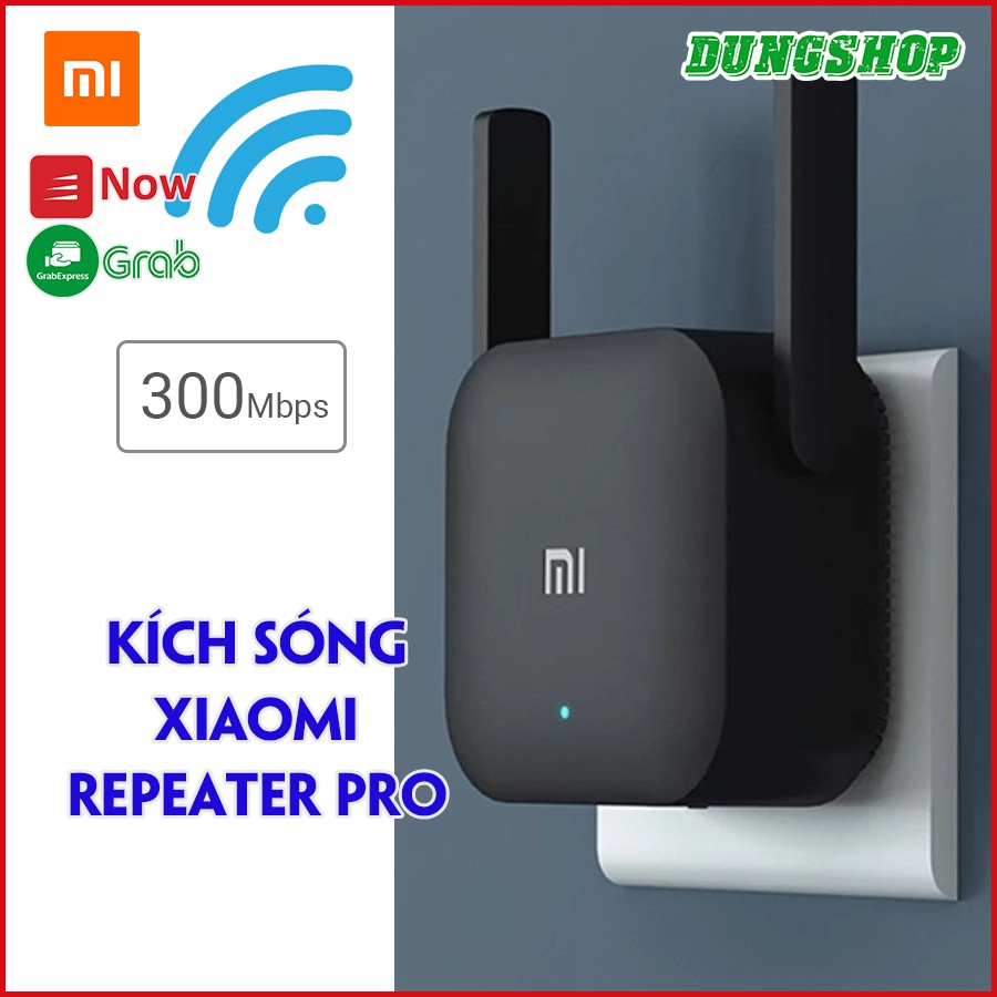 Kích sóng Repeater Pro Xiaomi dùng cho mạng 2.4G - băng thông 300mbs