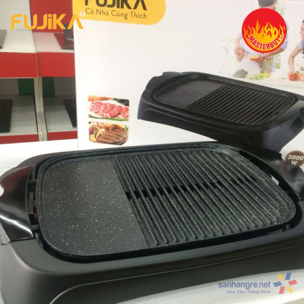 Bếp Nướng Điện mặt bếp tháo rời Fujika FJ-EG3620 Công Suất 2000W, 5 mức chỉnh nhiệt-Hàng chính hãng