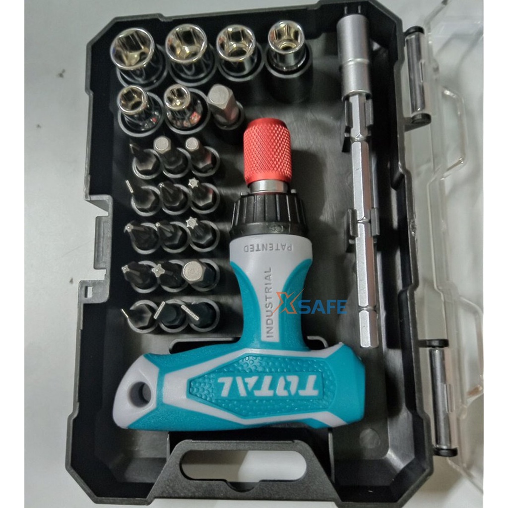 Bộ tua vít 24 chi tiết TOTAL TACSD30186 linh hoạt Bộ tuốc nơ vít đa năng chất liệu CR-V đầu vít khoẻ, cứng, chắc chắn