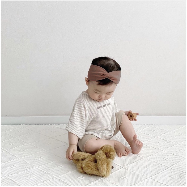Mũ cho bé TURBAN băng đô dây xoắn cực xinh cho bé gái vải premium cotton nhiều màu sắc - mã TUNN05 - sp 9