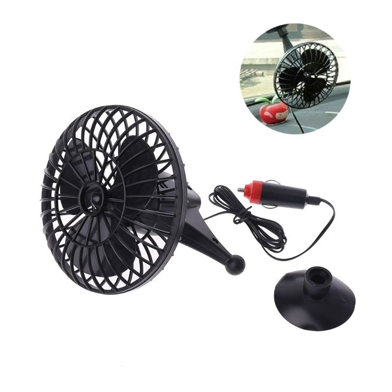 Quạt làm mát mini đặt trong xe hơi 12V