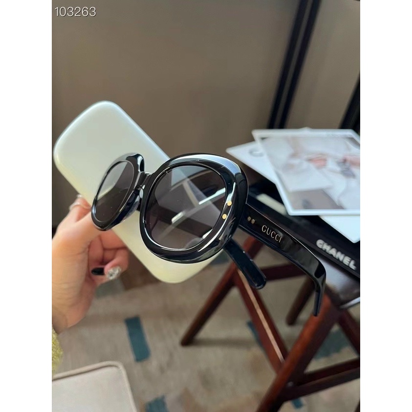 [919] Mắt Kính Mát Thời Trang Độc Lạ Hình Dáng Oval Phong Cách Hàn Quốc