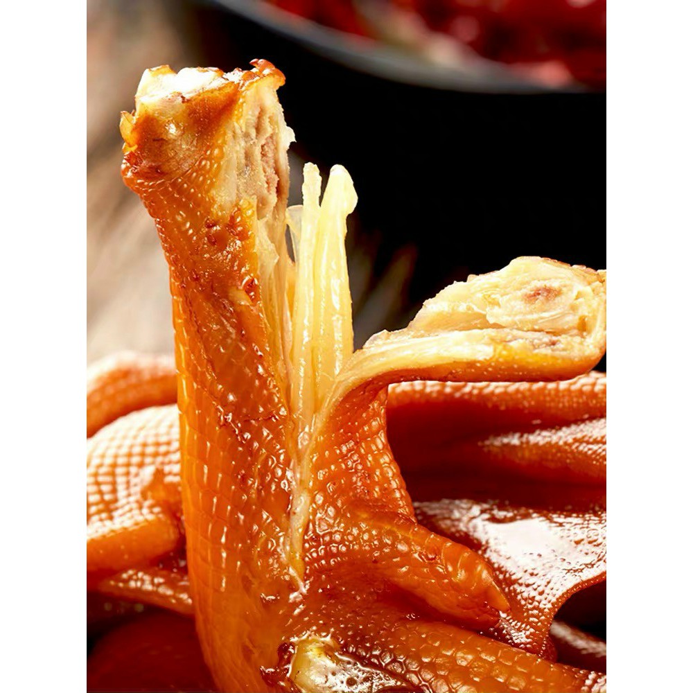 [HÀNG VIỆT NAM] Combo 10 chân gà cay vịt siêu cay ủ vị thơm ngon đặc biệt đồ ăn vặt J&J food | BigBuy360 - bigbuy360.vn