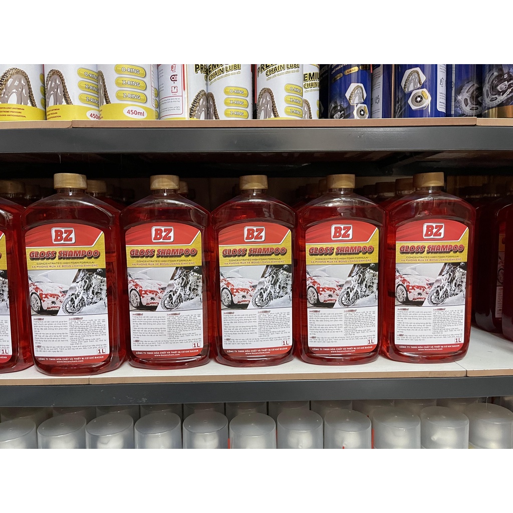 Xà bông rửa xe BZ Nước rửa xe BZ GLoss Shampoo chai 1L