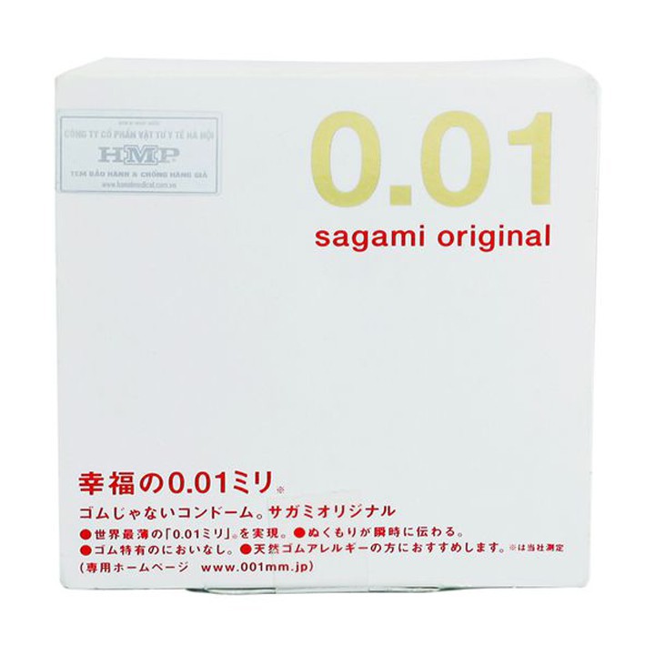 Bao cao su Sagami Original 0.01 mỏng nhất thế giới 1 cái