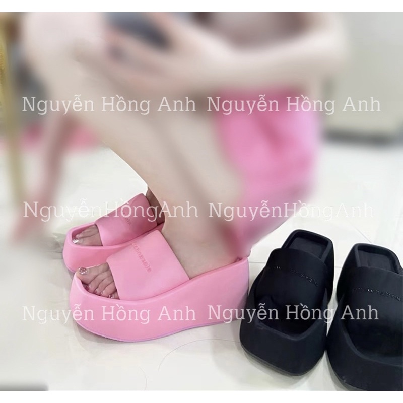 dép đế xuồng đế lõm quai ngang (đế bánh mì cao 7p) mẫu mới siêu hot cho nữ W189